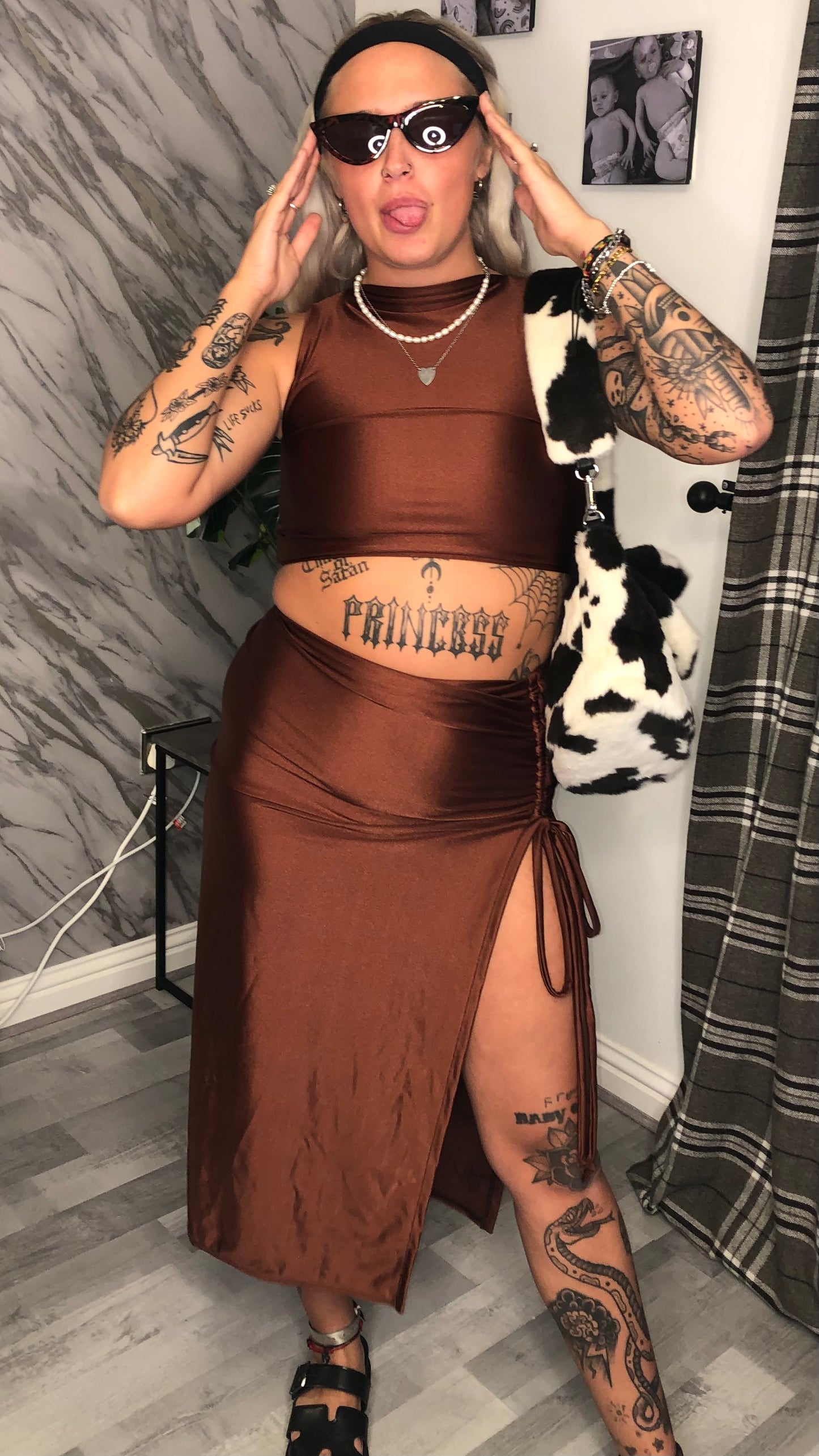 Ginger Spiced Boat Neck Top