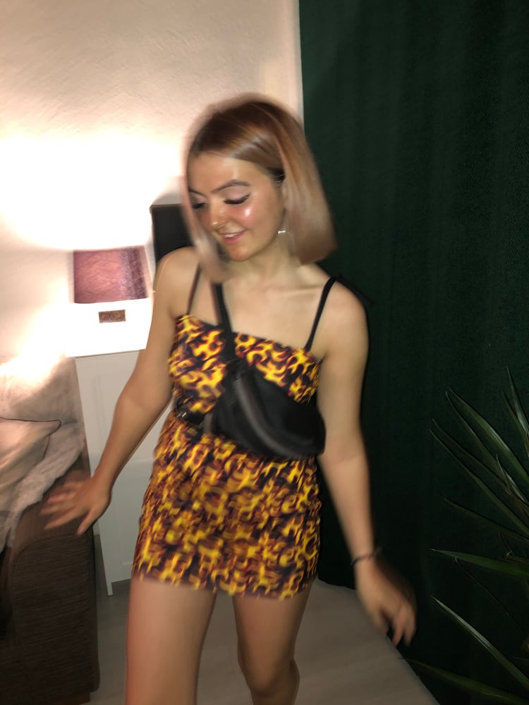 Flame Slip Dress