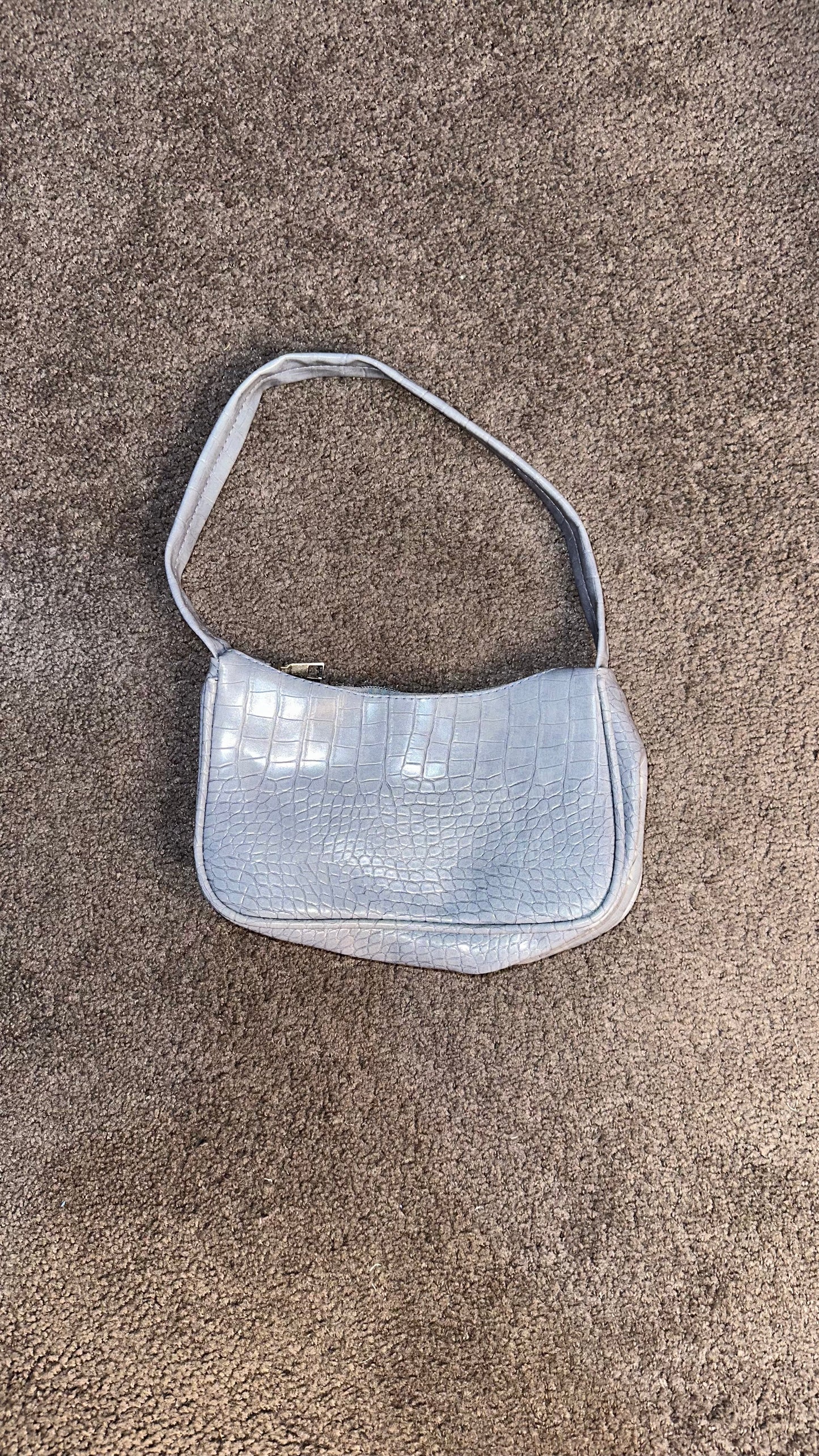 Baby Blue Croc Mini Bag