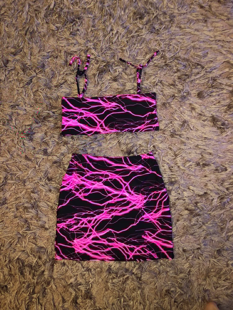 Electro Pink Mini Skirt