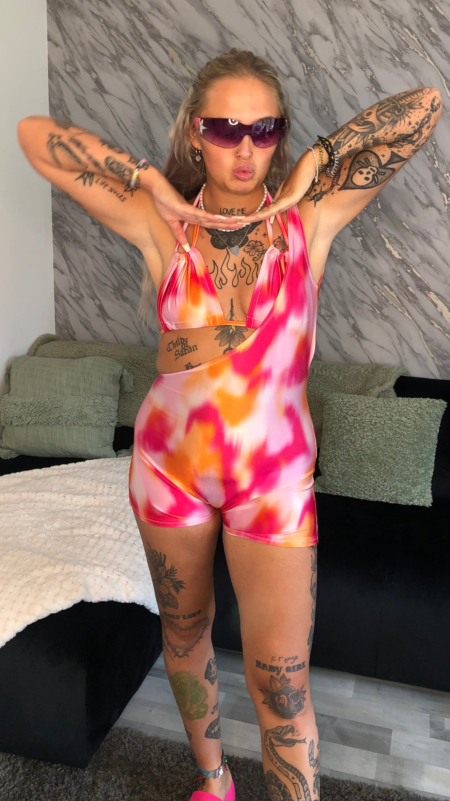 Lunan One Shoulder Unitard