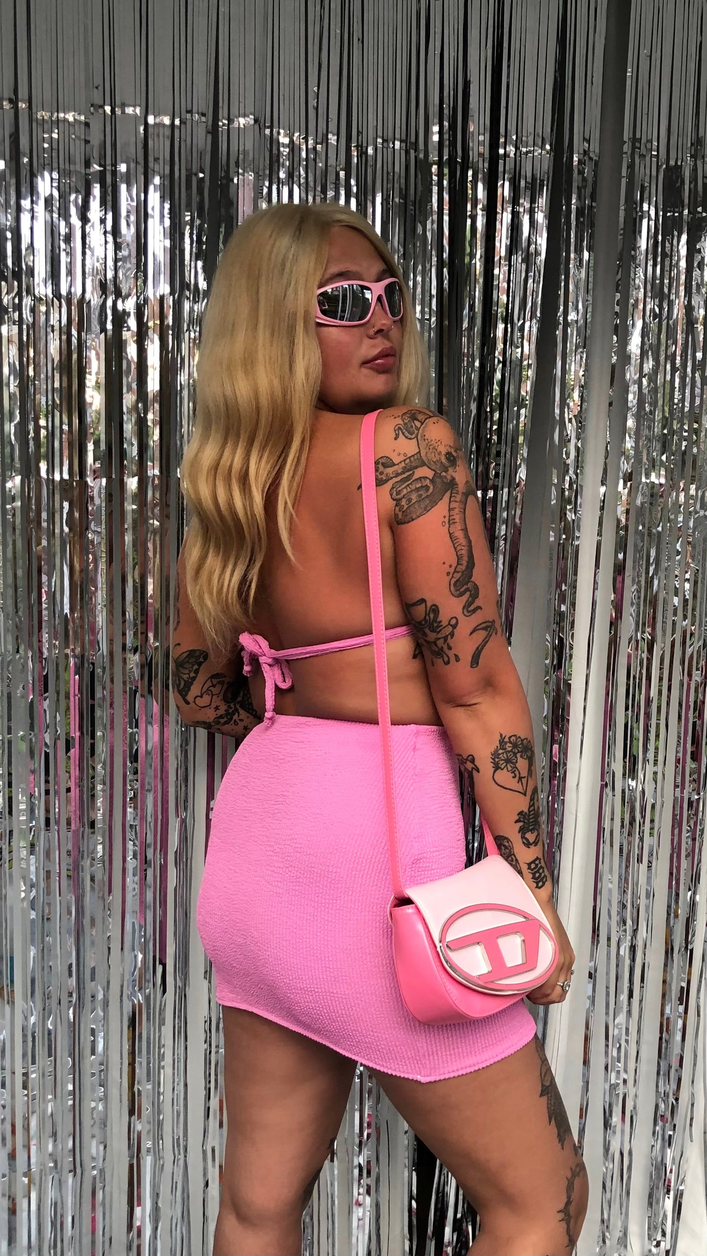 Premade Blush Mini Skirt S