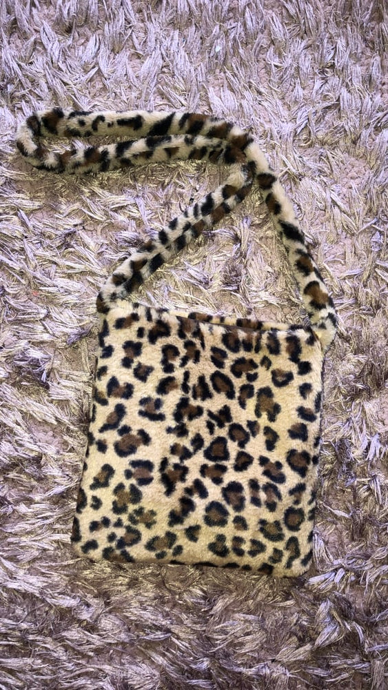Leopard Fluffy Cross Over Bag