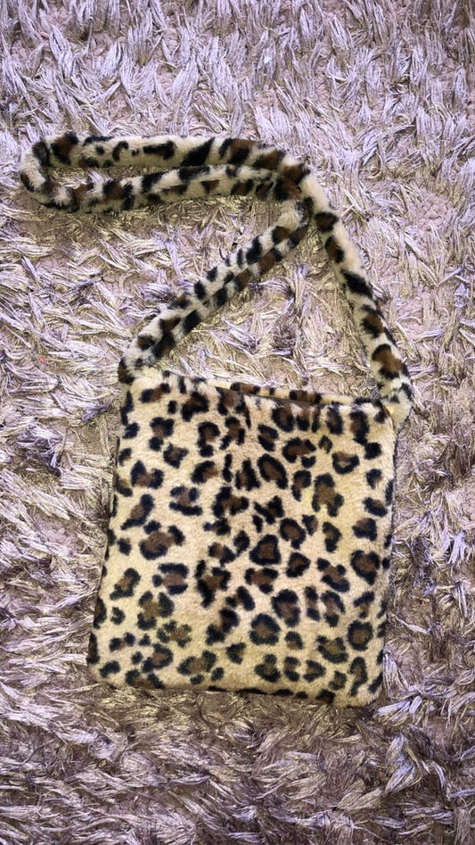 Leopard Fluffy Cross Over Bag