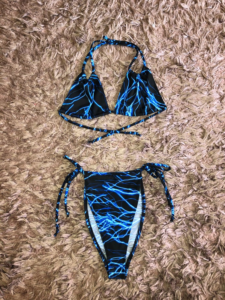 Electro Blue Bikini Top