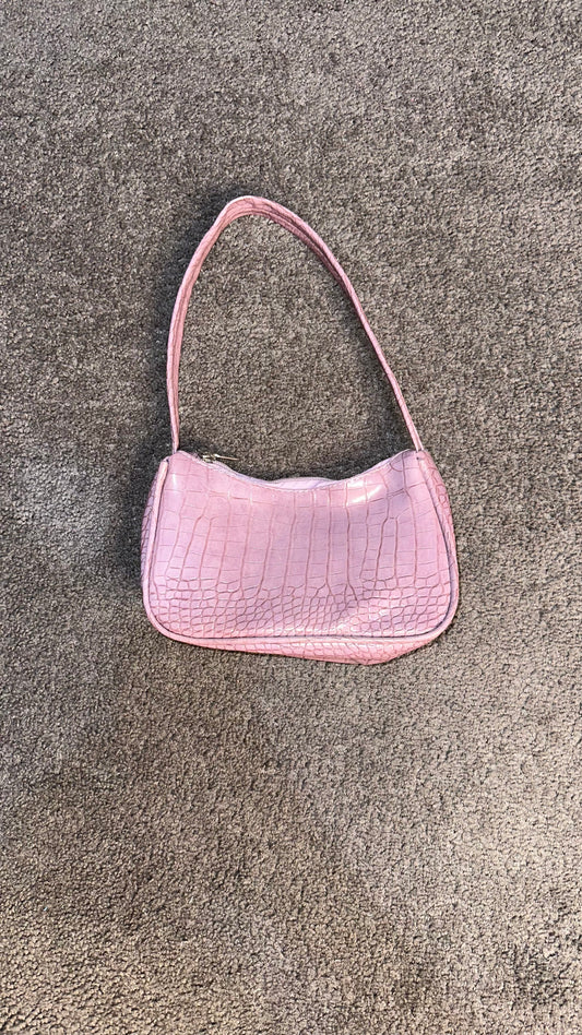 Violet Croc Mini Bag