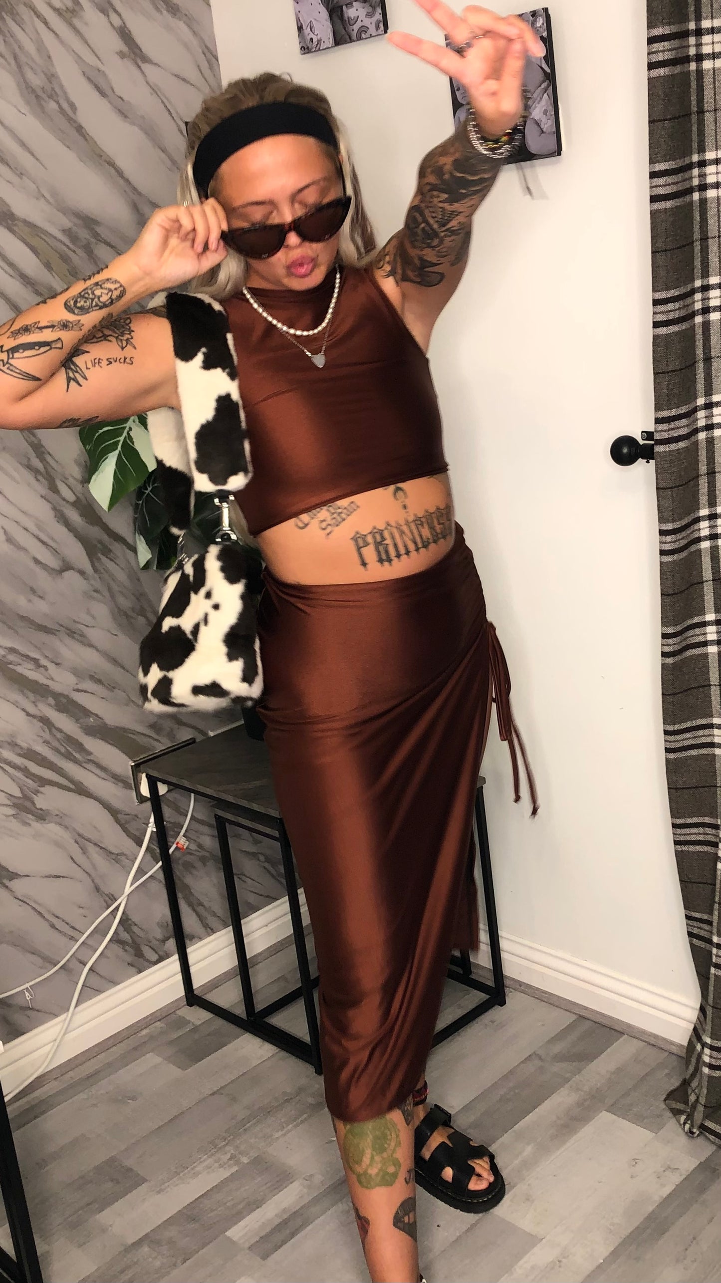 Ginger Spiced Boat Neck Top