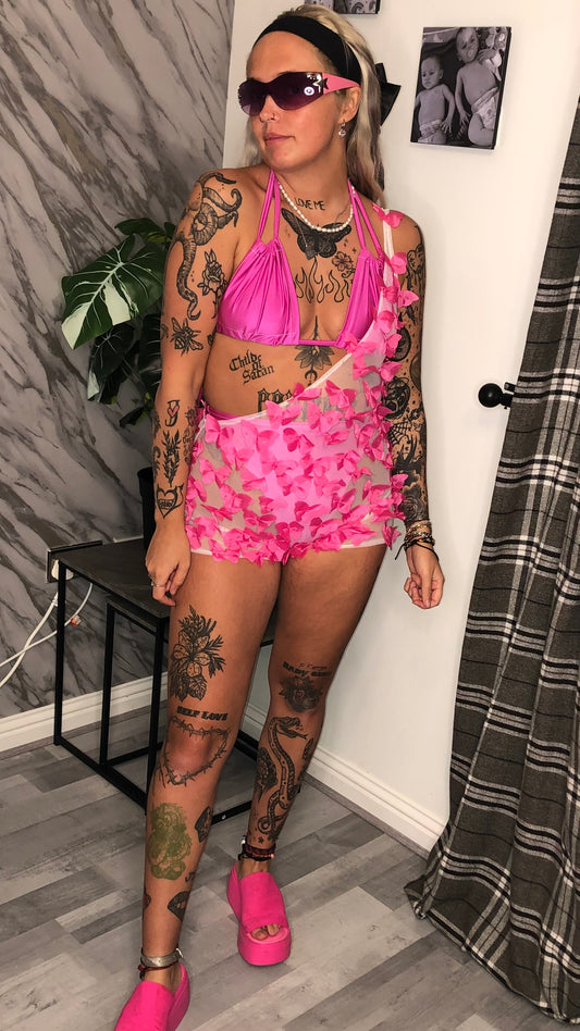 Flutter One Shoulder Unitard