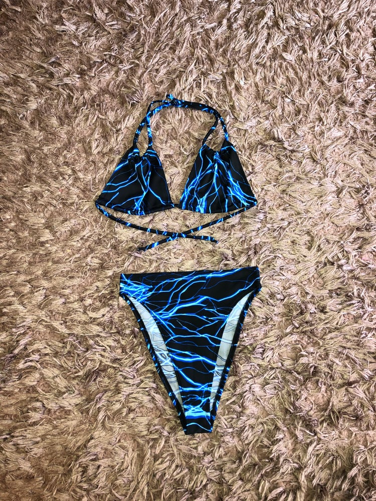 Electro Blue Bikini Top