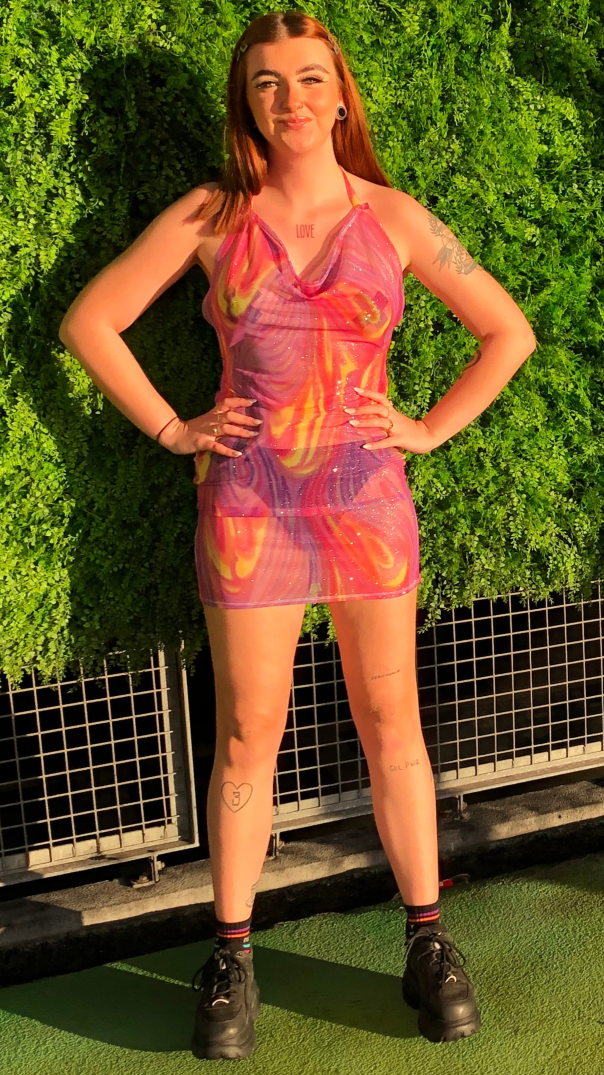 Premade Groove Scoop Neck Dress S/M