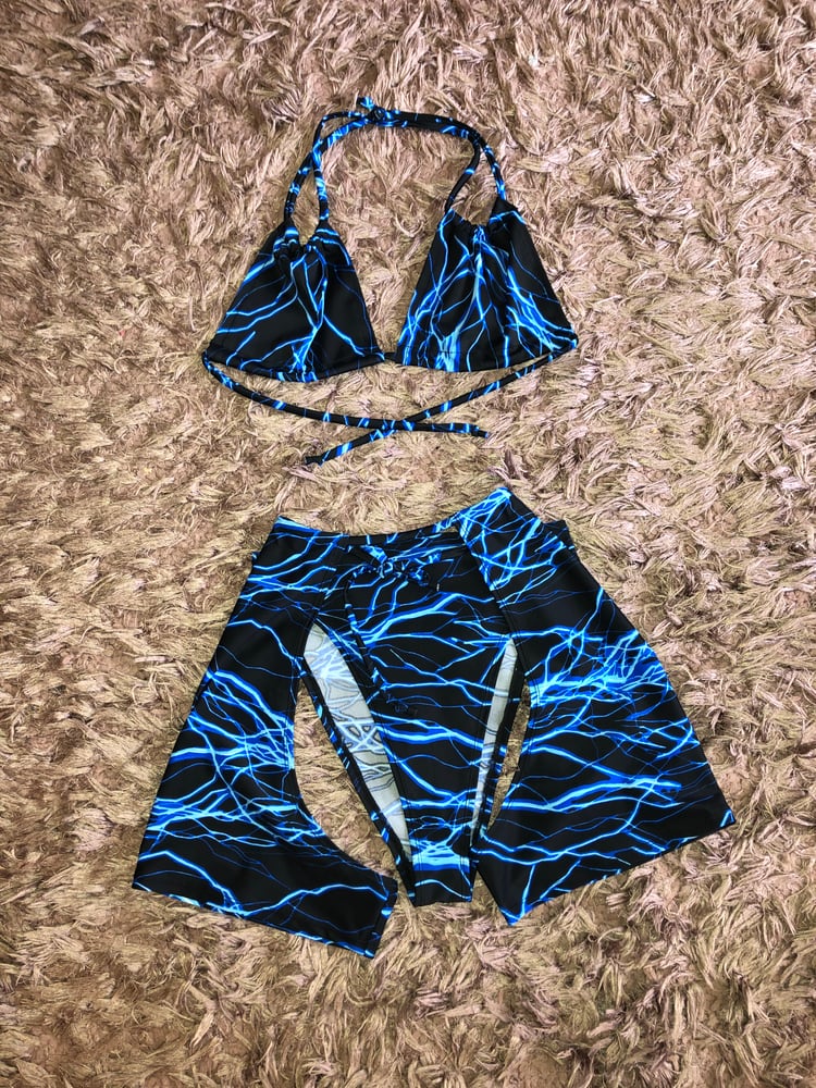 Electro Blue Bikini Top