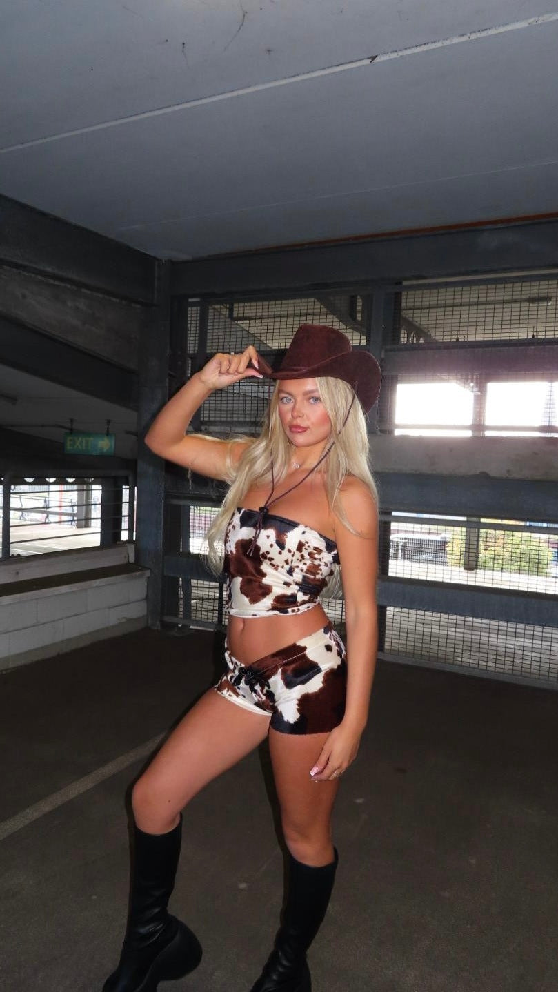 Rodeo Chic Lace Front Micro Shorts