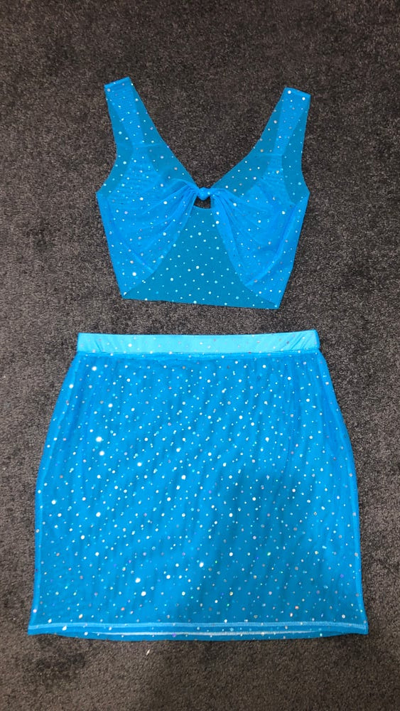 Bubblez Sparkle Knot Crop Vest
