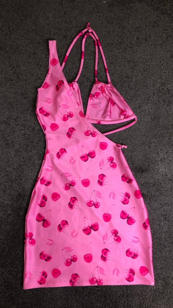 Cherry Bomb One Shoulder Mini Dress