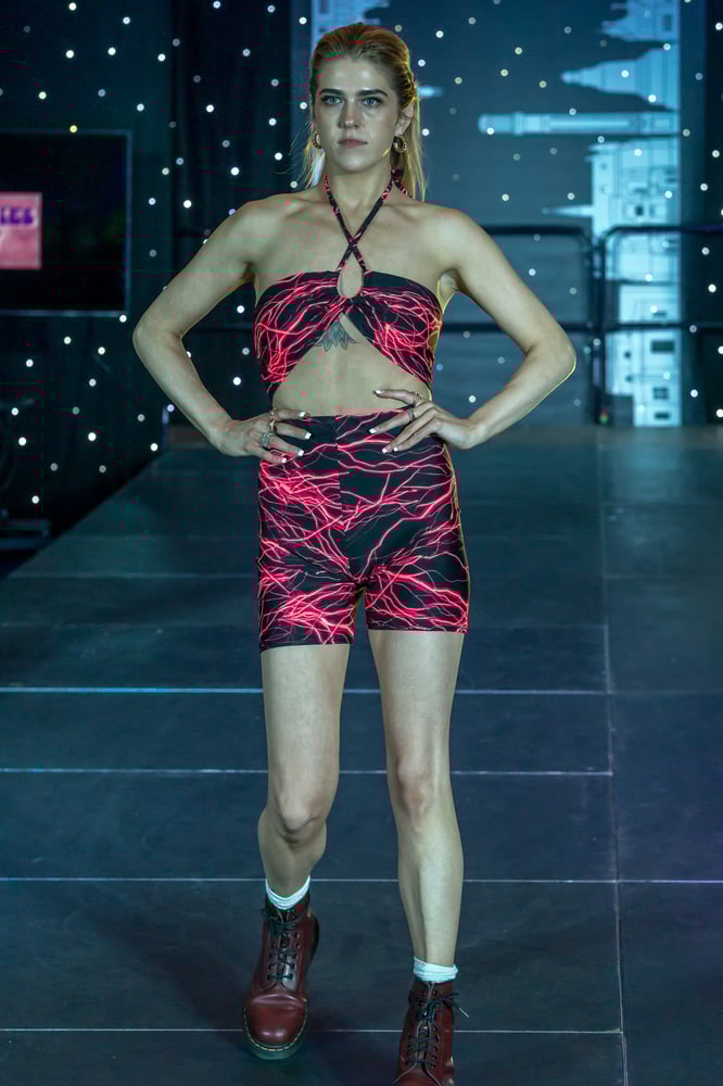 Electro Red Cycling Shorts