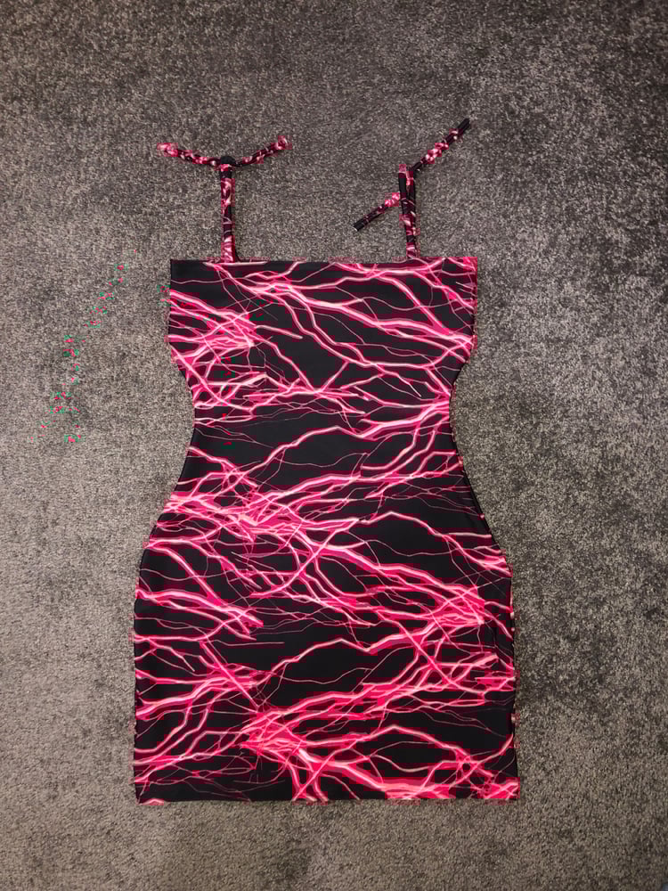 Electro Red Slip Dress