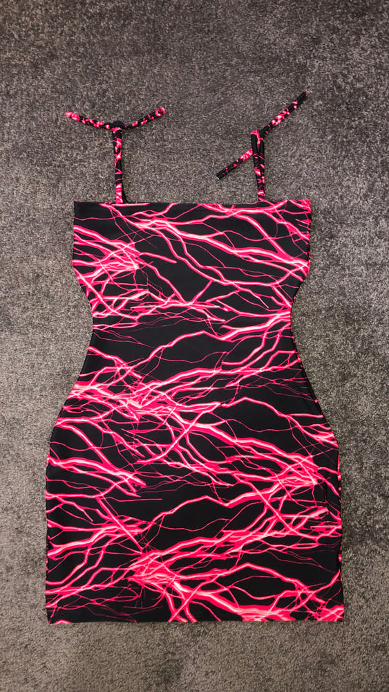 Electro Red Slip Dress