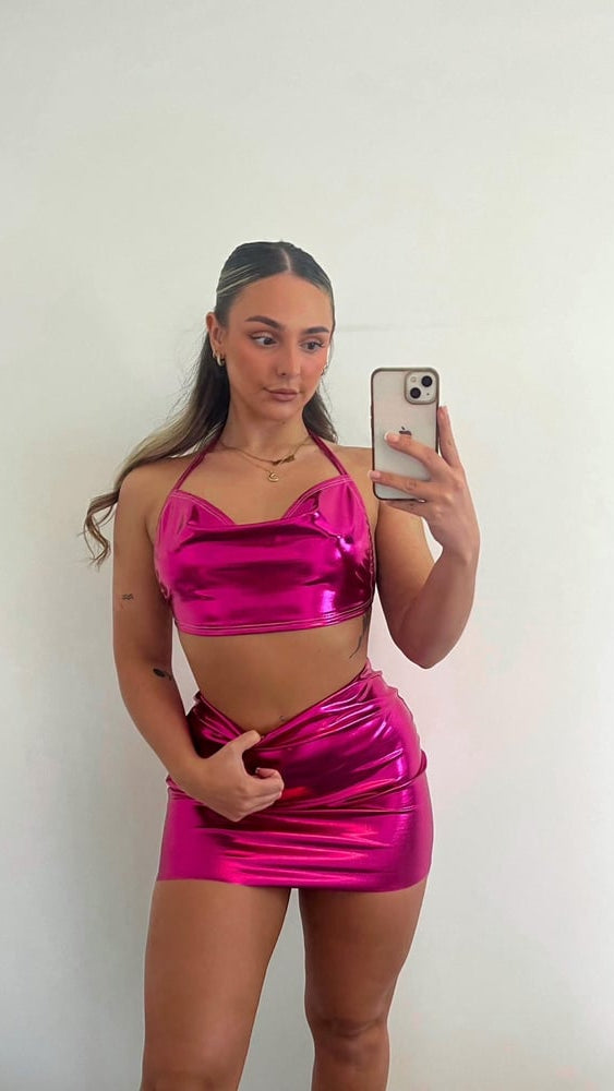 Hottest Pink Mini Skirt