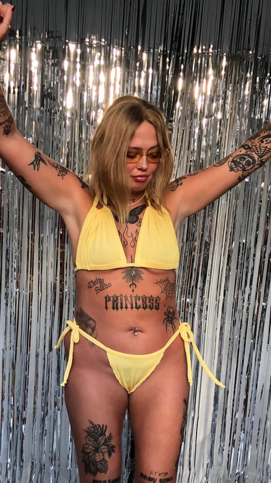 Lemon Bikini Top