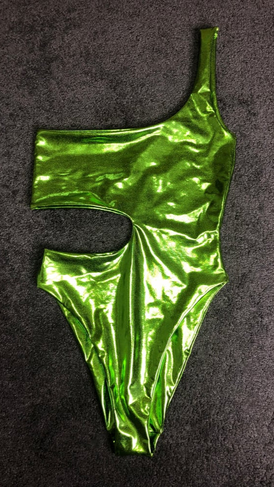 Premade Lime Light Cut Me Bodysuit S