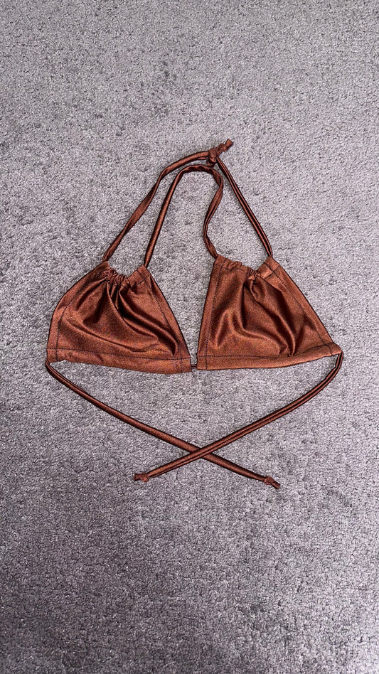 Premade Ginger Spiced Bikini Top XS/S