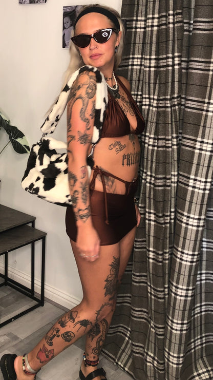 Ginger Spiced Ultra Mini Skirt