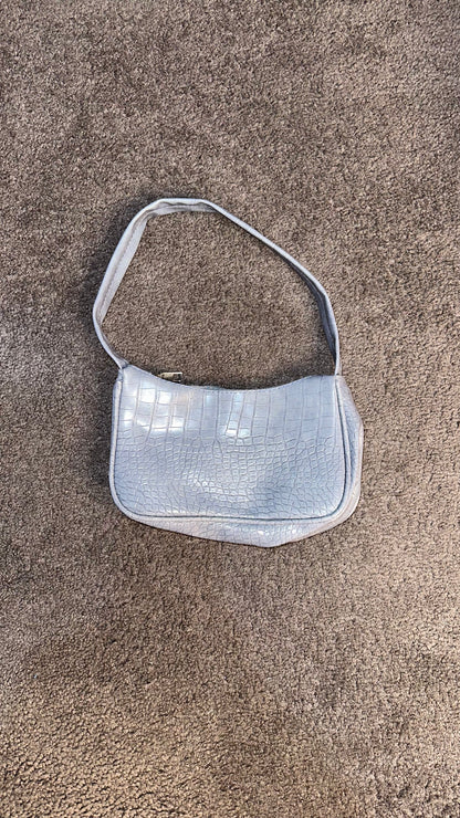 Baby Blue Croc Mini Bag