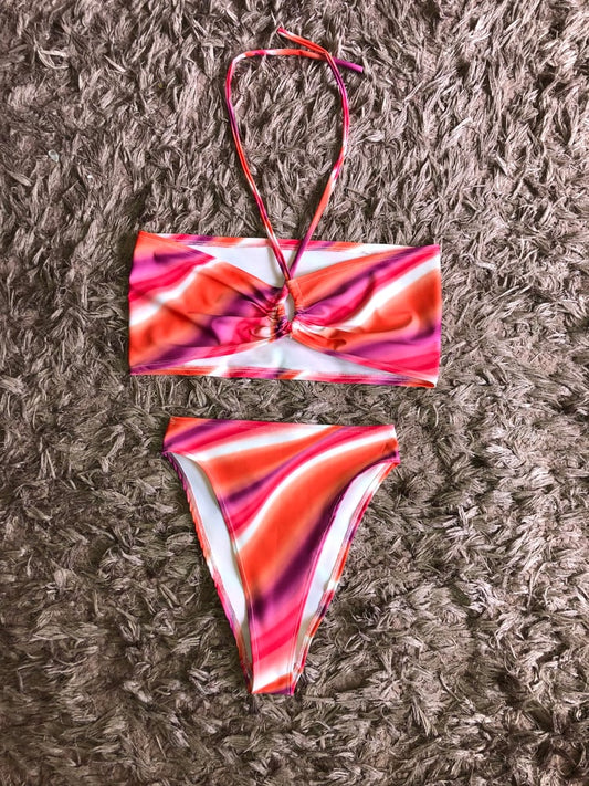 Sunrise Keyhole Halter Bandeau