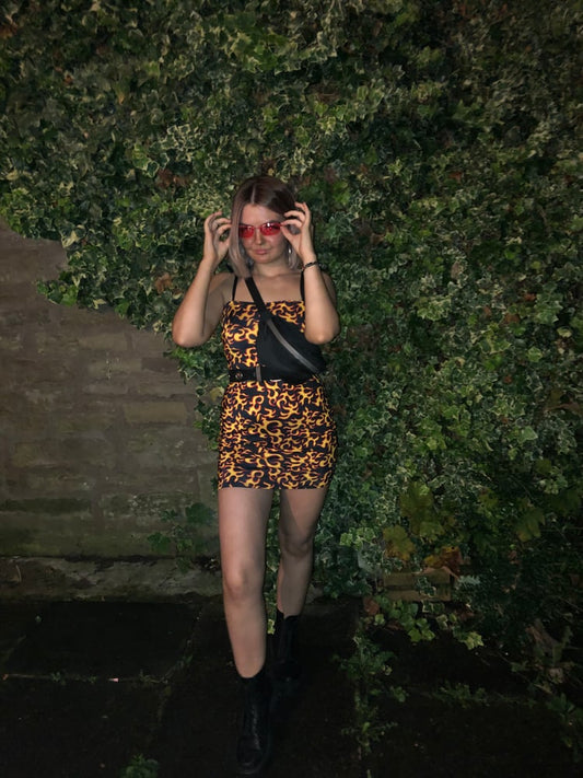 Flame Slip Dress