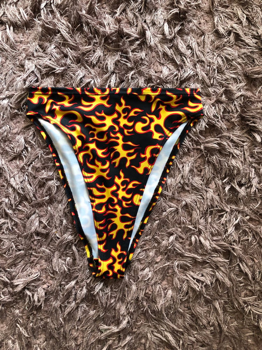 Flame 90s High Leg Bottoms