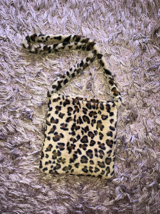 Leopard Fluffy Cross Over Bag