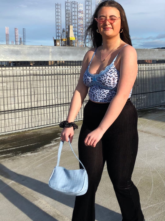 Baby Blue Croc Mini Bag