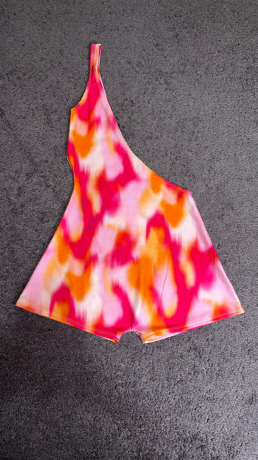 Premade Lunan One Shoulder Unitard XS