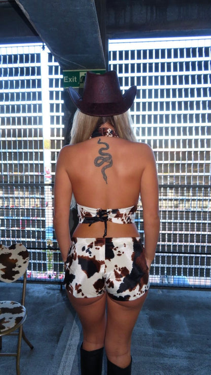 Rodeo Chic Deep V Halter Top