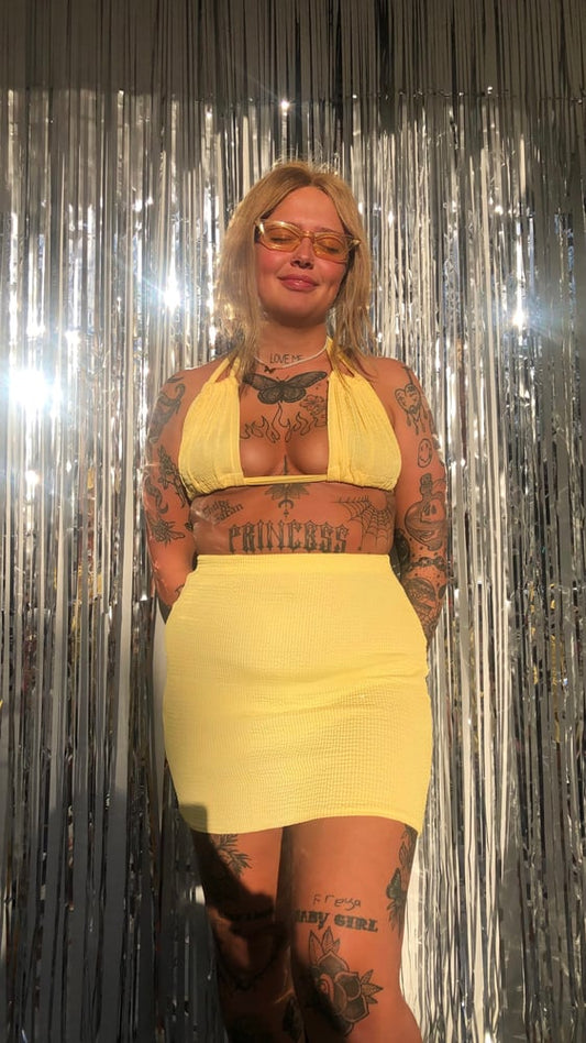 Lemon Bikini Top