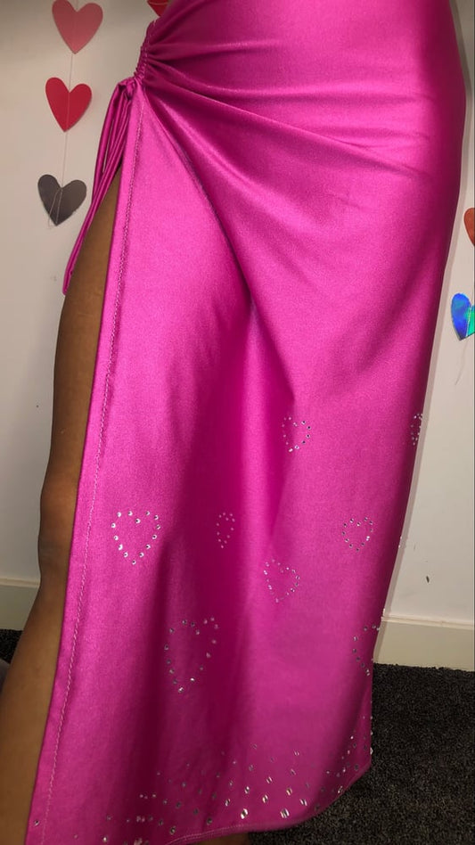 Mi Amor Runched Maxi Skirt